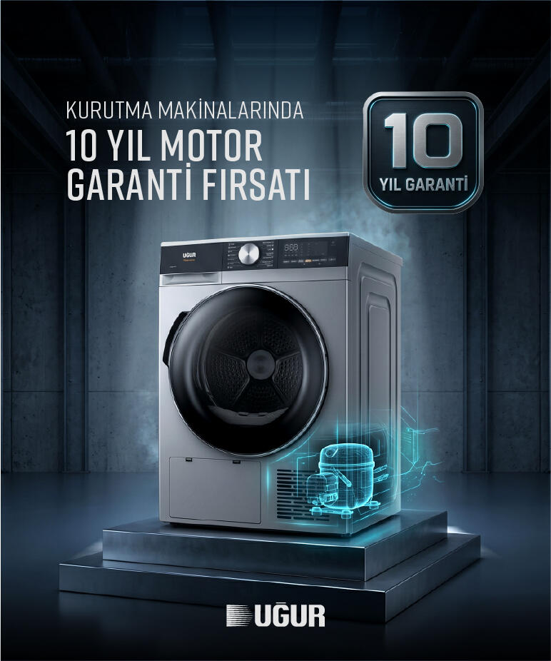 Kurutma Makinalarında 10 Yıl Motor Garanti Fırsatı